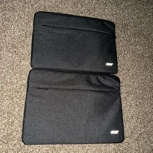 2 Acer Computer Laptop Vintage OG Grey Patted Holder Bags